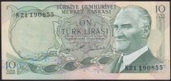 6.Emisyon 2.Tertip 10 Lira K21 190855 Ççt Çilaltı