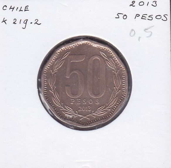 Şili 50 Pesos 2013