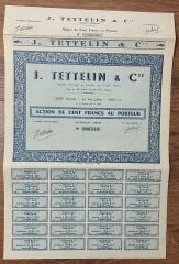 Hisse Senedi - Tettelin  ( 41 X 27 cm )