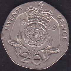 İngiltere 20 Pence 1989