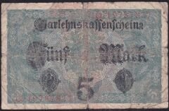 Almanya 5 Mark 1917 Temiz