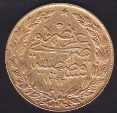 1293 / 20 ABDULHAMİD 100 KURUŞ ALTIN ( 7.2 Gram )