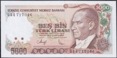 7.Emisyon 4.Tertip 5000 Lira G44 717046 Çil