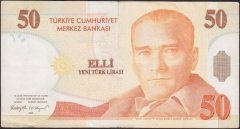 8.Emisyon 50 YTL E70 362979 Temiz