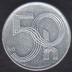 ÇEKOSLOVAKYA 50 HALERU 2007