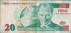 8.Emisyon 20 YTL C69 559649 Çok Temiz