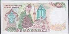 7.Emisyon 2.Tertip 5000 Lira C58 233382 Çil