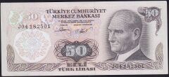 6.Emisyon 2.Tertip 50 Lira J04 1825XX Çil