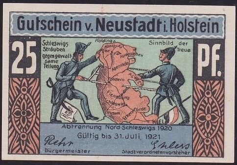 Almanya 25 Pfennig Notgeld 1921 Çil