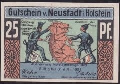 Almanya 25 Pfennig Notgeld 1921 Çil