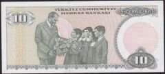 7.Emisyon 2.Tertip 10 Lira E19 069371 Çilaltı