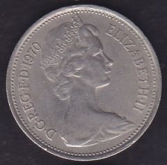 İngiltere 5 Pence 1970
