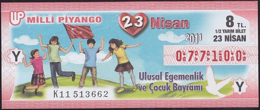 2011 23 Nisan Yarım Bilet - Y Serisi