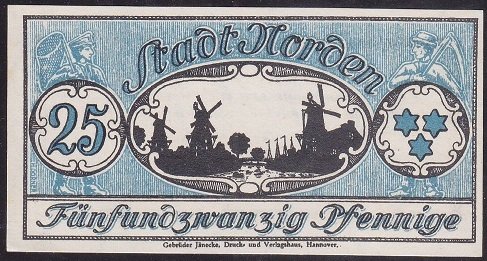 ALMANYA 25 PFENNİNG NOTGELD 1921 ÇİL