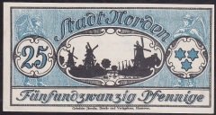 ALMANYA 25 PFENNİNG NOTGELD 1921 ÇİL