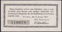 ALMANYA 25 PFENNİNG NOTGELD 1921 ÇİL