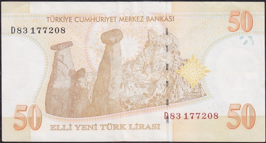 8.Emisyon 50 YTL D83 177208 Çok Çok Temiz