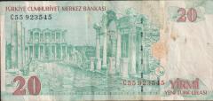 8.Emisyon 20 YTL C55 923545 Çok Temiz