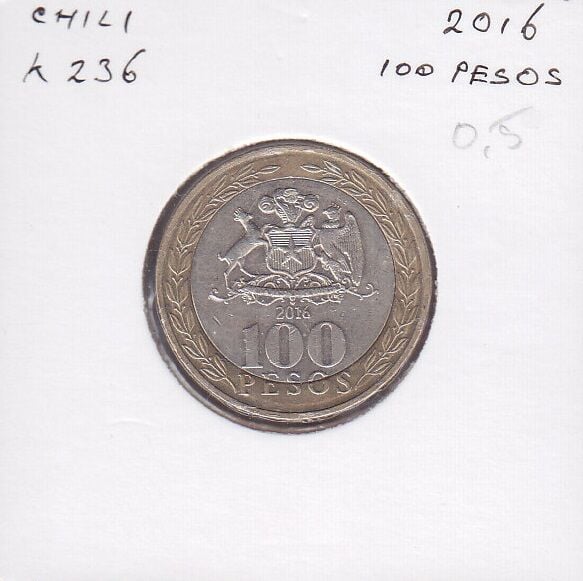 Şili 100 Pesos 2016