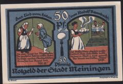 Almanya 50 Pfennig Notgeld 1921 Çil Filigranlı