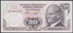 6.Emisyon 2.Tertip 50 Lira J12 342775 Çil