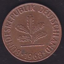 Almanya 1 Pfennig 1968 G