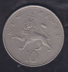 İNGİLTERE 10 PENCE 1971