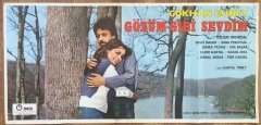 GÖKHAN GÜNEY - GÖZÜM GİBİ SEVDİM - FİLM AFİŞİ 68 X 33 CM eski para mezat koleksiyon