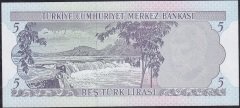 6.Emisyon 2.Tertip 5 Lira K66 361174 Çil