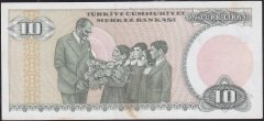 7.Emisyon 1.Tertip 10 Lira C55 172377 Çilaltı Kısa Kaş