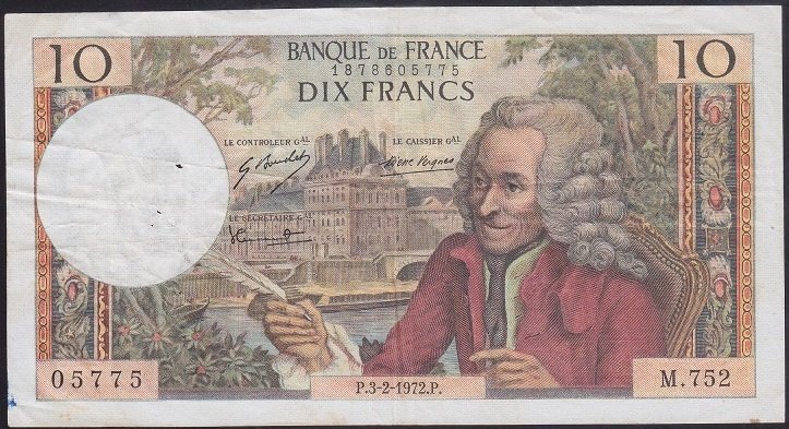 FRANSA 10 FRANK 1972 ÇOK TEMİZ