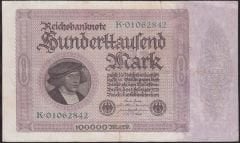 Almanya 100000 Mark 1923 Çok Temiz