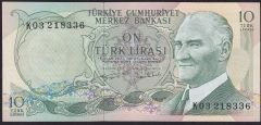 6.Emisyon 2.Tertip 10 Lira K03 218336 Çilaltı