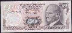 6.Emisyon 2.Tertip 50 Lira J02 093093 Çilaltı Çil
