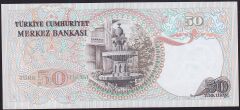 6.Emisyon 2.Tertip 50 Lira J02 093093 Çilaltı Çil