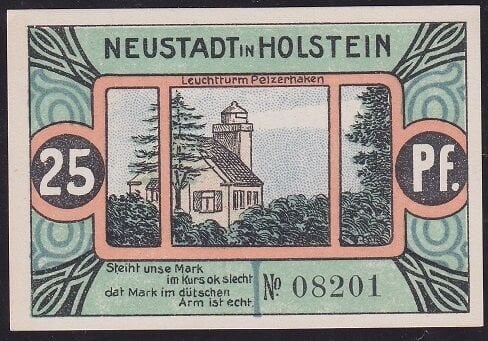 Almanya 25 Pfennig Notgeld 1921 Çil