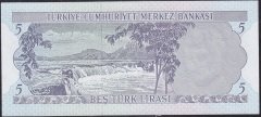 6.Emisyon 2.Tertip 5 Lira K64 256844 Çil
