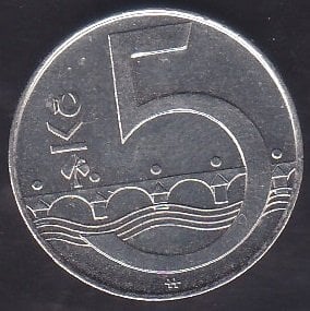 ÇEKOSLOVAKYA 5 KORUN 2013