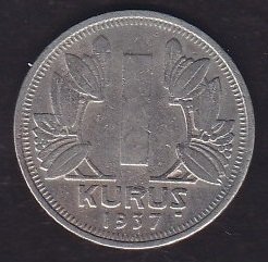 1937 YILI 1 KURUŞ  eski para alan yerler