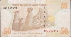 8.Emisyon 50 YTL D38 367277 Çok Temiz