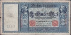 Almanya 100 Mark 1909 Temiz