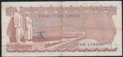6.Emisyon 1.Tertip 20 Lira A50 286828 Çok Temiz ( Son Numara )