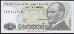 7.Emisyon 2.Tertip 10 Lira E18 727878 Çil