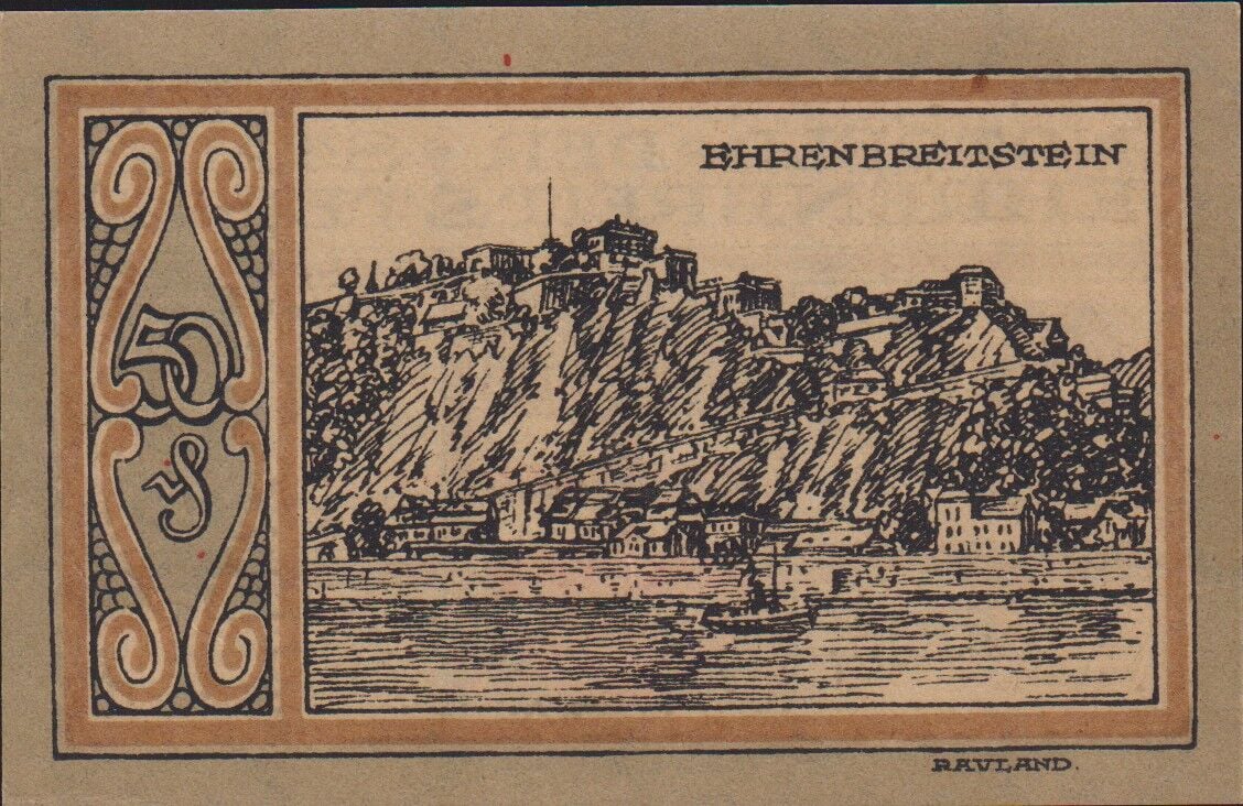 Almanya 50 Pfennig Notgeld 1921 Çil
