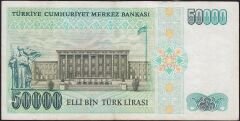 7.Emisyon 1.Tertip 50000 Lira G54 157912 Çok Temiz+