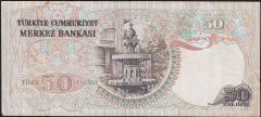 6.Emisyon 2.Tertip 50 Lira J06 176462 Çok Temiz