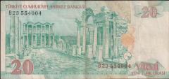 8.Emisyon 20 YTL B23 554004 Temiz