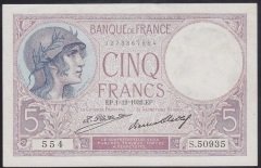 FRANSA 5 FRANK 1932 ÇİLALTI +