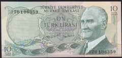 6.Emisyon 2.Tertip 10 Lira I70 106359 Çilaltı Çil