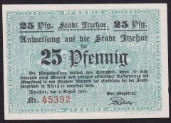 Almanya 25 Pfennig Notgeld 1920 Çil